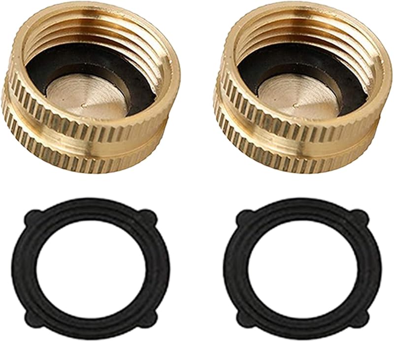 FralnFit 2x Lead-Free Brass 3/4" Female Blanking Cap Plumbing Tap Stop Cover