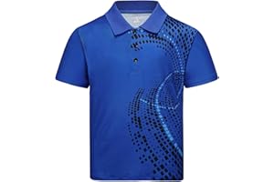 SECOOD Boys Short Sleeve Pique Polo Shirts Summer Casual Uniform Funny Sport Tops for 6-16 Years