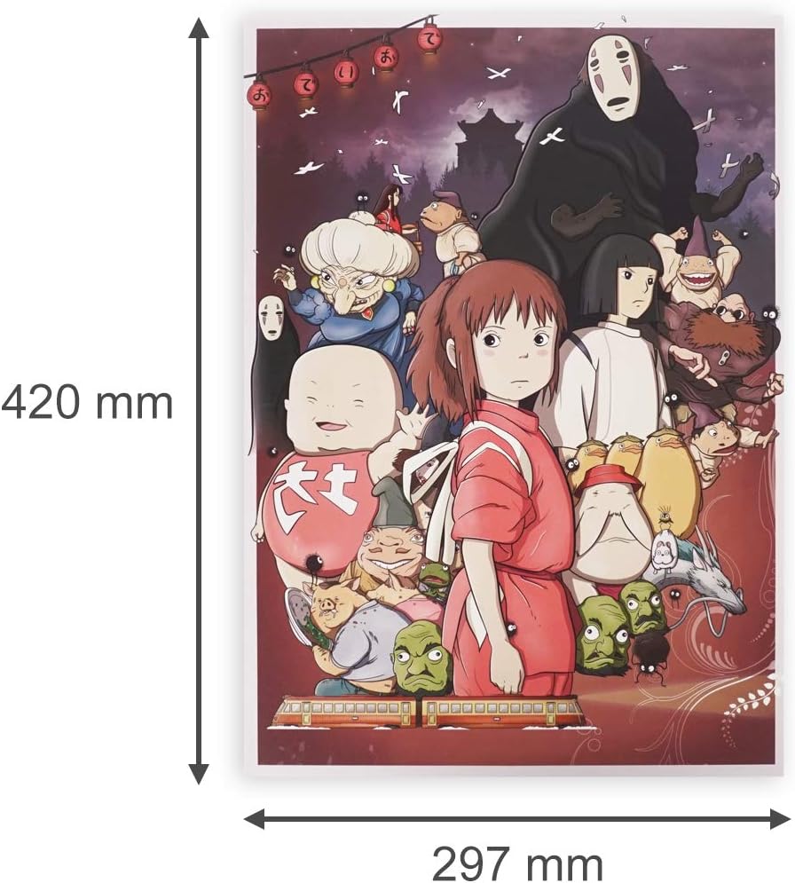 Coolchange Poster Du Voyage De Chihiro Sur Une Plaque De Mousse Dure Poster 30x42cm Cuisine Et Maison Posters Nertili Al