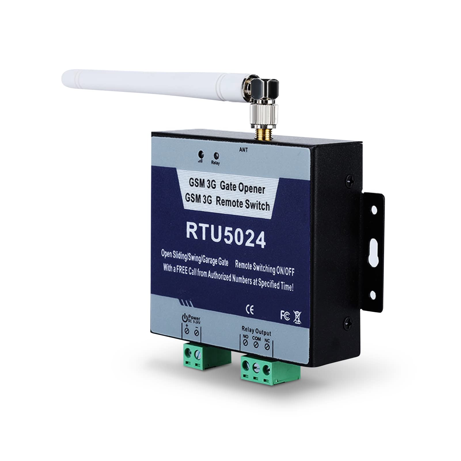 Sonew GSM Gate Door Opener, Home Security Access Control Alarm System with Remote On/Off Switch Free Call SMS Command