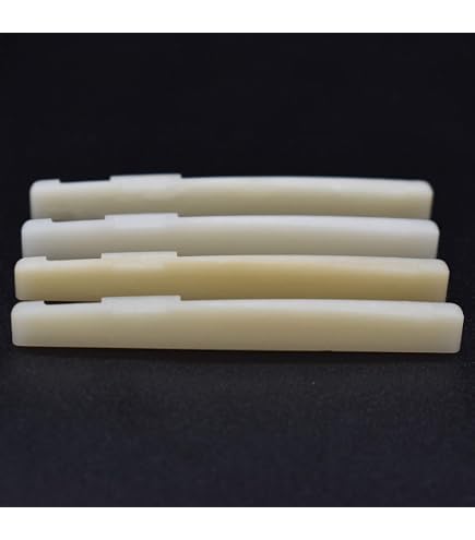Bone Acoustic Guitar Saddle - 74mm X 2.5mm X 10mm, White, Fits Most Acoustic Guitars