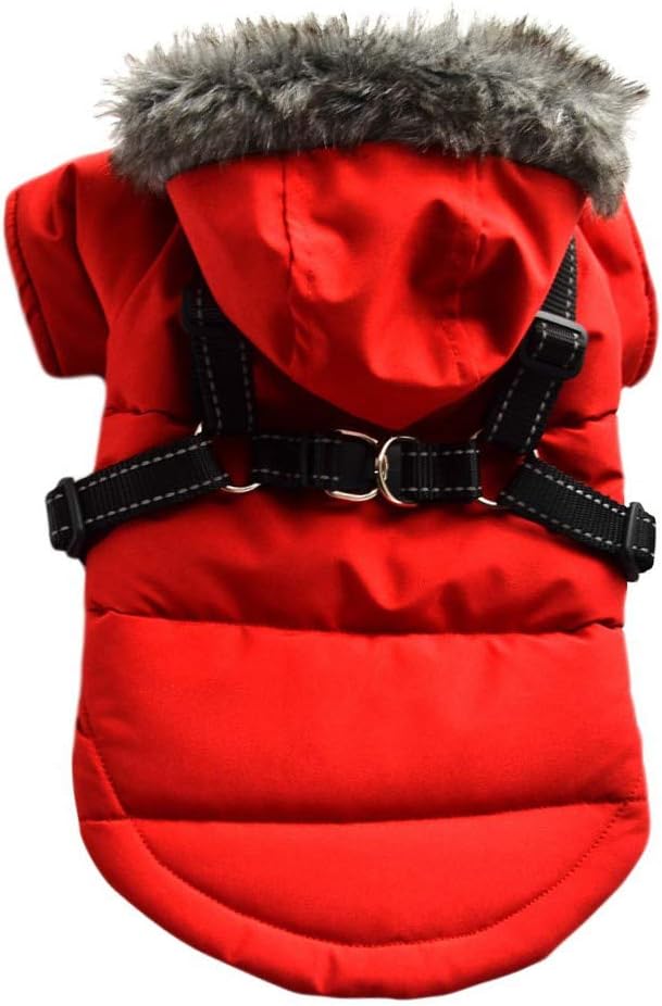 Manteaux pour Chiens avec Harnais Vestes pour Chien imperméables Manteau Chiot Petit Chien Manteaux pour Chiens avec Harnais Vestes pour Chien imperméables Manteau Chiot Petit Chien
