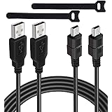for PS3 Controller Charging Cable, 2 Pack 10Ft Mini USB Charger Cable Sync Cord for Sony Playstation 3 PS3/ PS3 Slim/PS Move 