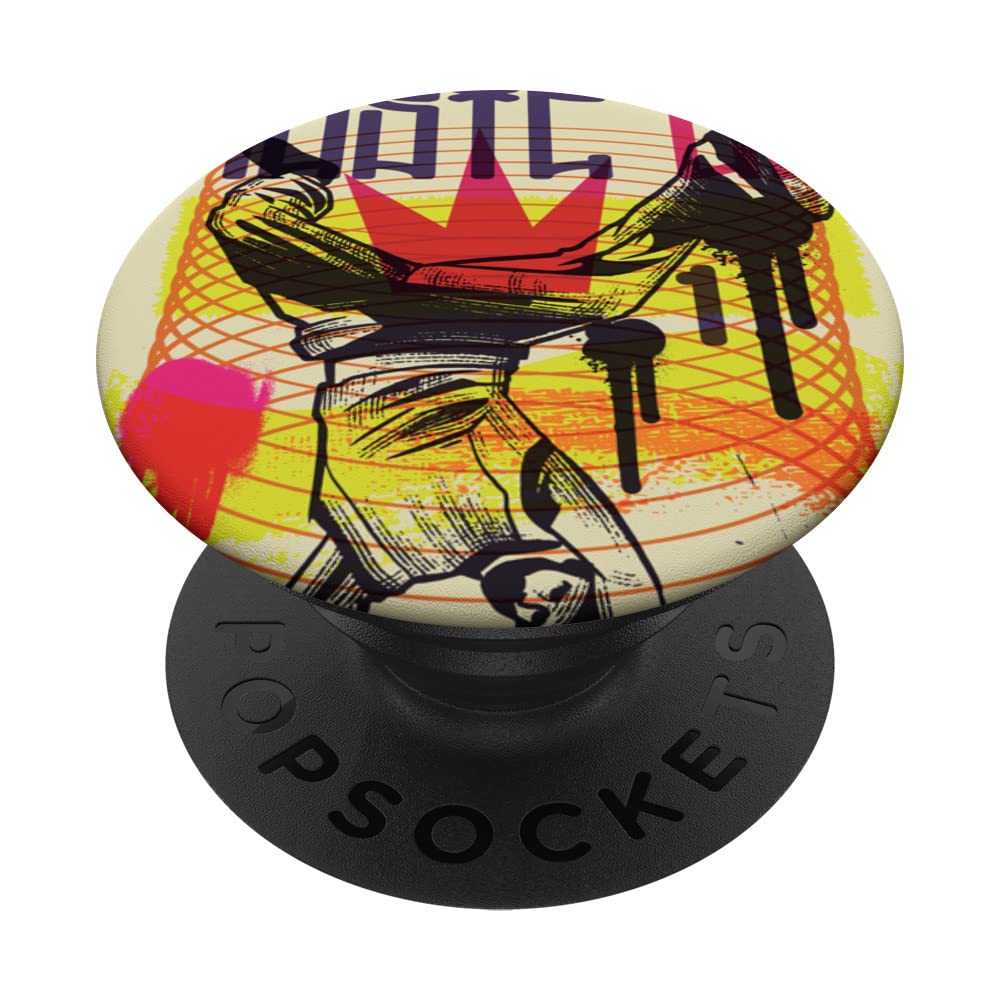 80s | I Love the 80s | Vintage retro breakdance PopSockets Swappable PopGrip