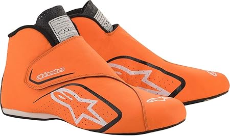 Amazon アルパインスターズ Supermono Shoes オレンジ ブラック 451 10サイズ レーシングシューズ Fia56 18公認モデル Auto Racing Shoes 451 ブーツ 車 バイク