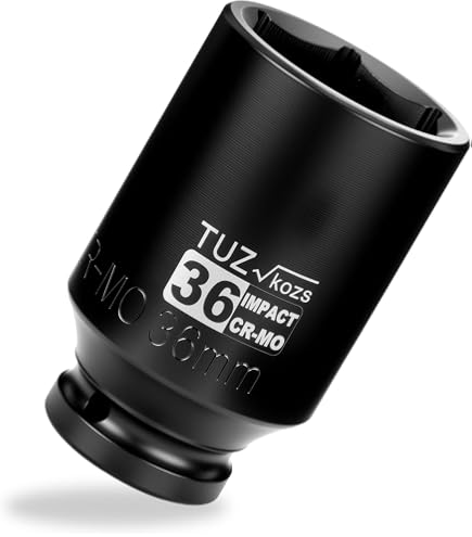SUNHZMCKP 36mm Socket | 1/2” Drive Deep Impact Socket | 6 Point