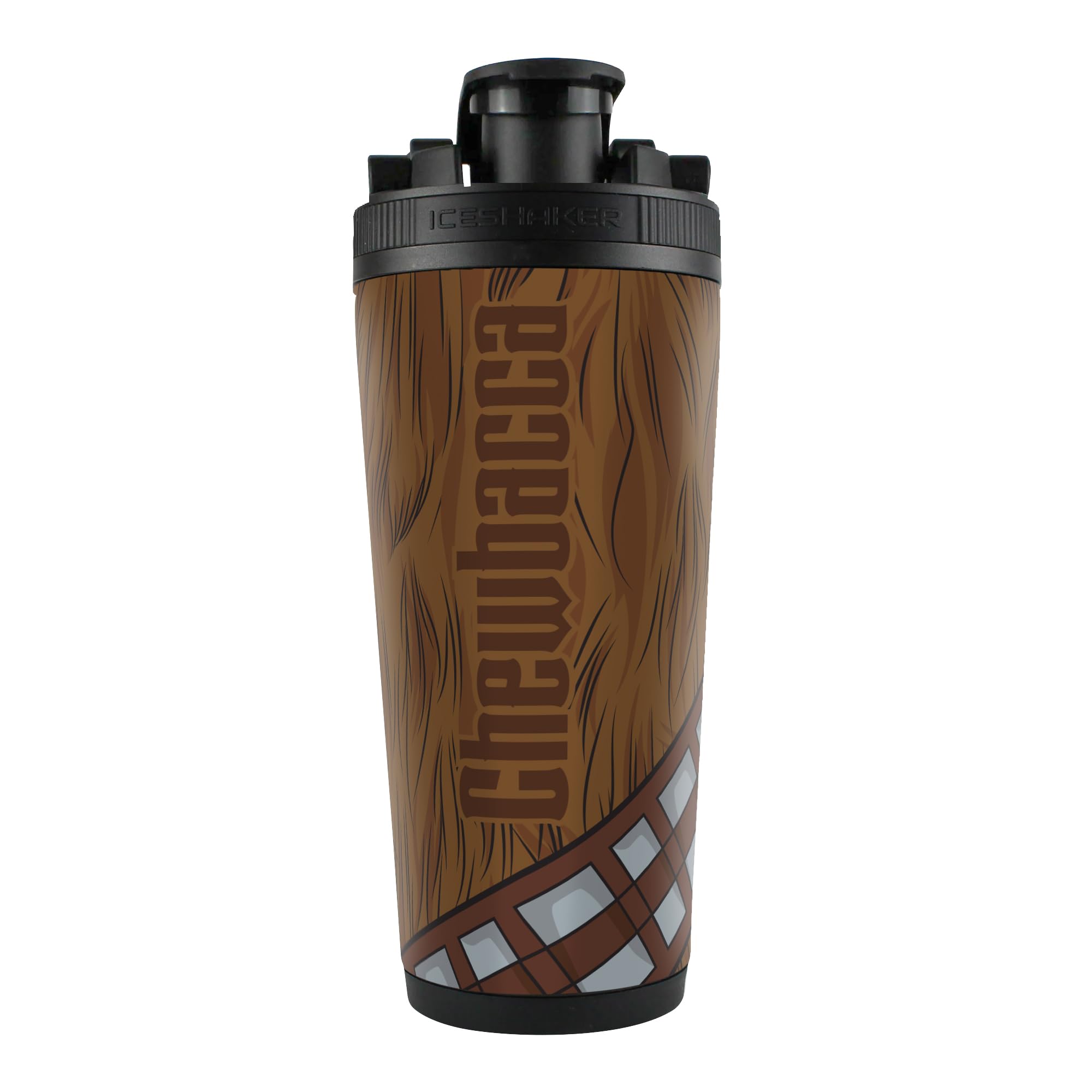 Photo 1 of WinCraft 26oz 4D Stainless Steel Ice Shaker Star Wars Chewie Body Black