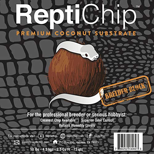 ReptiChip Breeder Bundle (5 Pack) Contains 360 quarts of Premium Coconut Reptile Substrate, The Perfect Bedding for Pythons, Boas, Lizards, and Amphibians