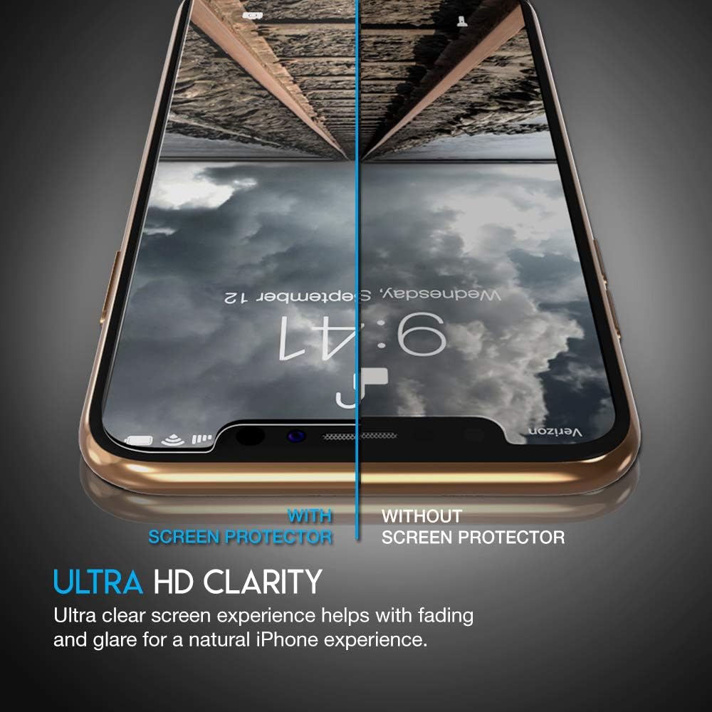 Purity Screen Protector for Apple iPhone 11 Pro/iPhone Xs/iPhone X - 3 Pack (w/Installation Frame) Tempered Glass Screen Protector Compatible iPhone XS/X/11Pro (3 Pack) [Fit with Most Cases]