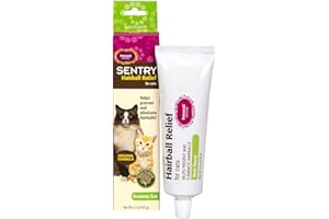 (6 Pack) Sentry PETROMALT Hairball Relief for Cats 4.4 oz Malt Flavor