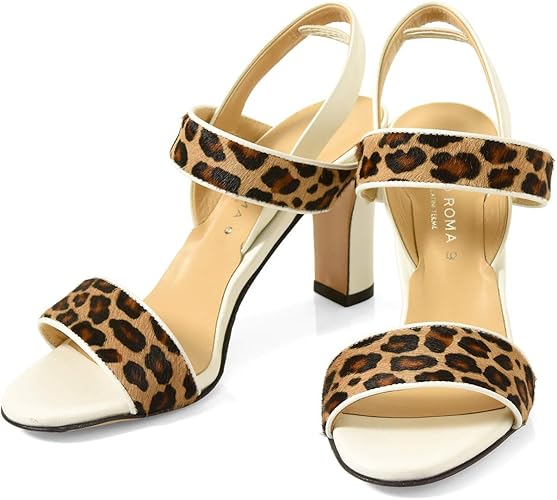 Amazon Corso Roma9 コルソローマ9 レザー サンダル 太ヒール ハイヒール 本革 ファッションサンダル