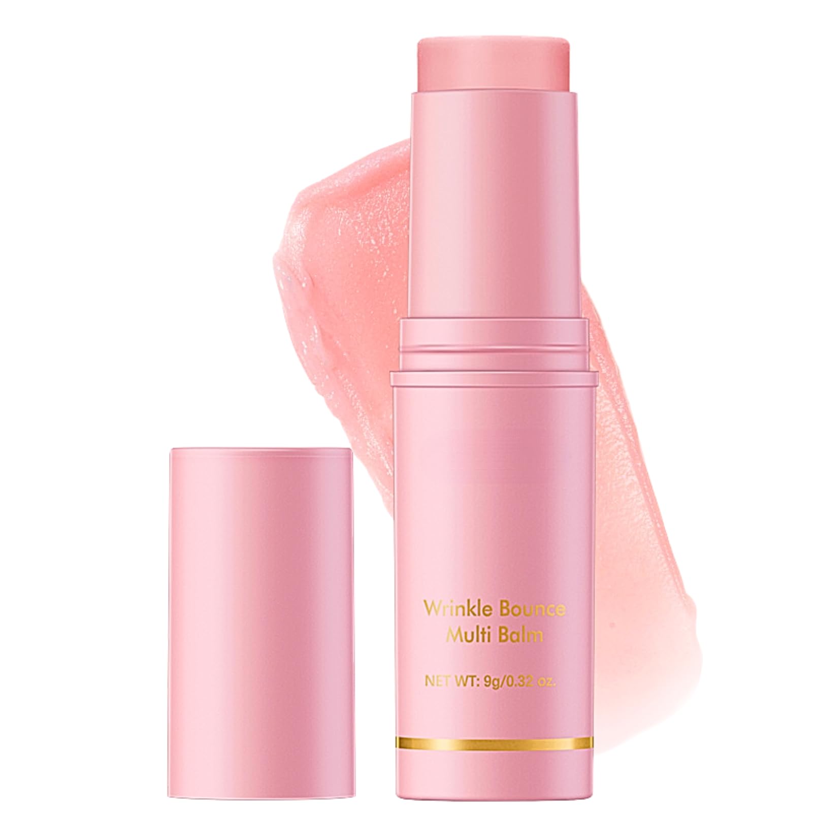 Wrinkle Multi Balm Stick, Pure Collagen Wand, All-in-One Hydrating Lip Balm, Bounce Skin Sticks Korean Skincare, collagenStick Boosting Moisture Balm for Face Lip Eye Reduce Fine Lines Travel Size 9G