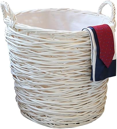 Zhjsnl Dirty Hamper Laundry Bag Laundry Basket Storage Box Clothes Basket Household Large Rattan Clothes Toy Storage Box 41 40cm Storage Bucket Storage Supplies Color White Amazon Co Uk Kitchen Home