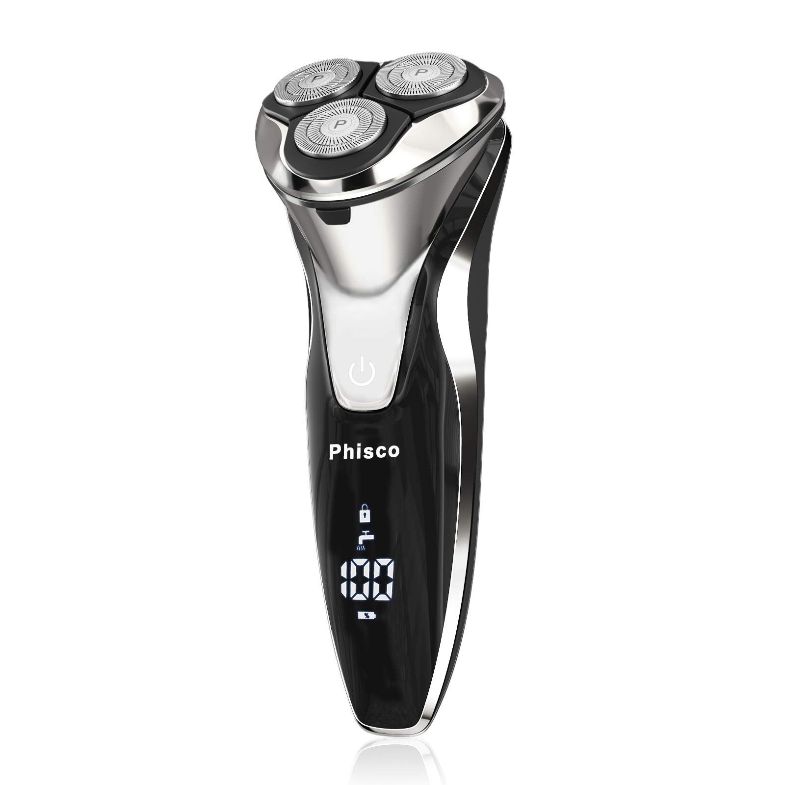 Photo 1 of Phisco Electric Razor for Men - Precision Shavers for Man, Fast Charging, Cordless Wet & Dry Razors with Pop-Up Trimmer, USB Plug-and-Play, LED Display
