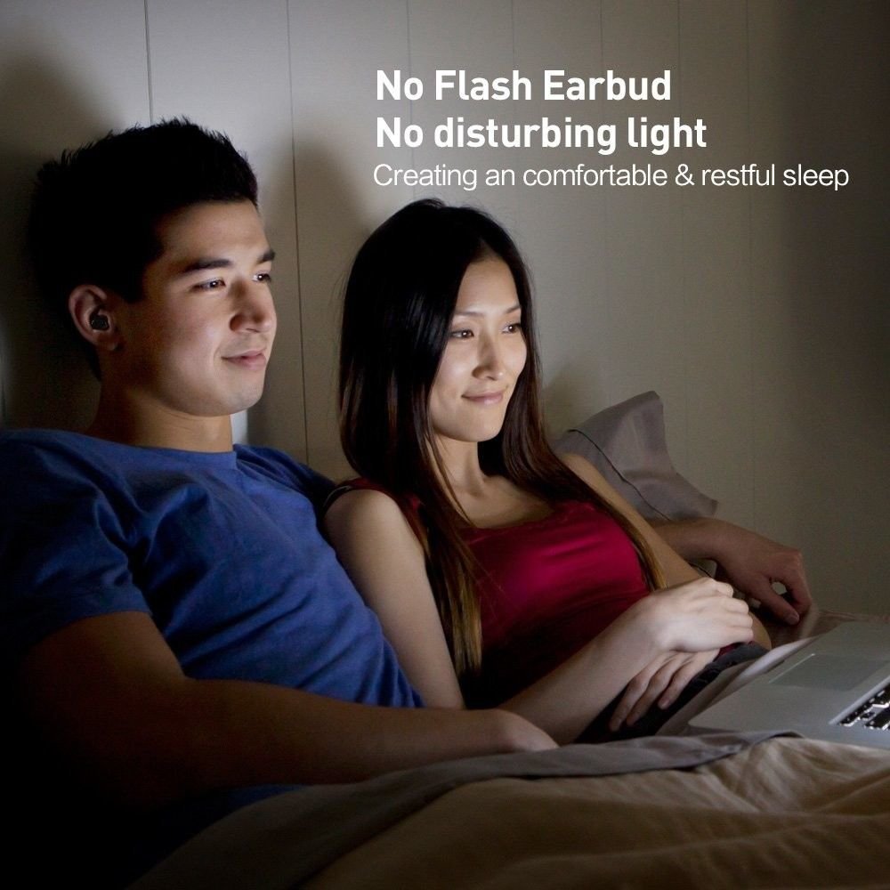 Bluetooth Headphone Mini Car Headset Magnetic Charging Wireless Invisible In-Ear Earbuds Mic Hands-Free Calls Sports Earphone with 6pcs ear-tips Earpiece for IOS iPhone 8 X Android Smartphones, Black