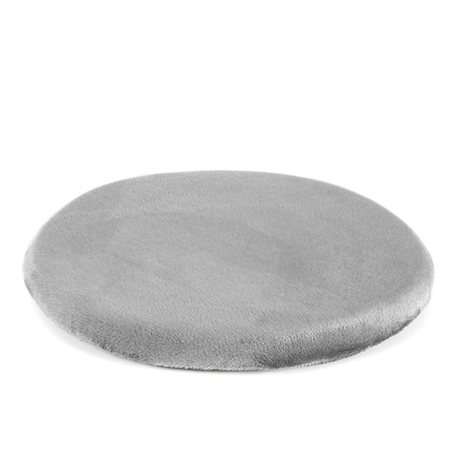 Photo 1 of 11" Detachable Memory Foam Seat Cushion Round Chair Cushion Non-Slip Dining Stool Pad Circle Chair Pad with Rubber Back Washable for Kitchen Dining Office Chairs Grey
