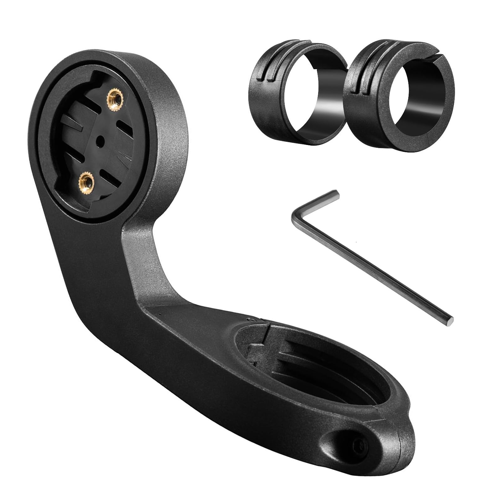 HTTYHT Out Front Bike Mount Compatible with Garmin Edge 530 540 520 510 500 200 130 20 25 800 810 820 830 810 1000 1040 1030 Plus iGPSPORT XOSS G/G+ GPS Computer Road MTB Cycling Handlebar Holder