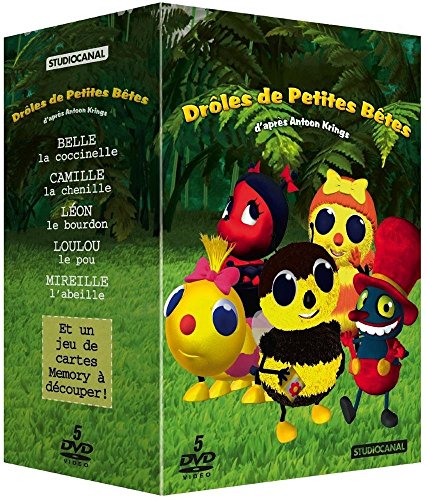 Drôles De Petites Bêtes - 5 Dvd + 1 Jeu De Cartes Memory - Pack