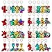 Trounistro 40 Pieces Sequin Keychain Hanging Key Chain with Mermaid Tail Unicorn Pony Cat Star Flamingo Cub Cactus Shape keychains for Kids Girls Party favor - 8 Styles