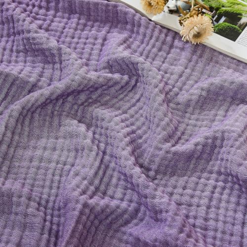 EMME Musselin Decke 230x270 Baumwolle Oeko-TEX Melange Kuscheldecke