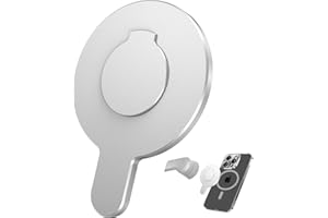 CloudValley for DJI N55 Magnetic Phone Holder Clamp - for Magsafe DJI Osmo Mobile 8/7P/7/SE/6/5/4 Adapter Magnets Clip Clamp Quick-Release Mount for OM Gimbal Stabilizer Accessories, Silver