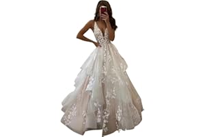 Dessiny Boho Wedding Dresses for Bride with Slit Lace Appliques Long Sleeve Mermaid Bridal Dresses for Wedding 2024 DE08