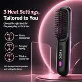 Baomaeyea Go Brush Pro UK Cordless Hair Straightener Brush 3 Temperatures view 2