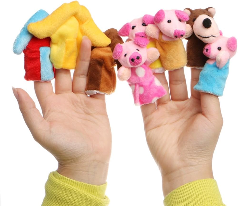 three little pigs finger puppets