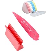 Triangle Tailors Chalk with Sharpener Tool, Point Turner Seam Creaser Tool | 10Pcs Sewing Fabric Chalk for Quilting Tailors Chalk Sharpener Tool, Point Turner &amp; Seam Creaser Tool