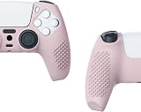 eXtremeRate PlayVital Cherry Blossoms Pink 3D Studded Silicone Cover for PS5 view 7