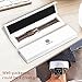 top4cus Leather Band Compatible with Apple Watch 38mm 42mm 40mm 44mm 41mm 45mm Genuine Leather Strap Series 7/6/SE/5/4/3/2/1 Band for Men and Women (42/44/45mm, Unique Brown)
