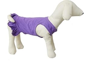 LOVELONGLONG Pet Clothes Small Dog Clothing Blank Color Sport Dress T-Shirts Tee Dresses Tanks Top for Small Size Female Dogs Summer Spring Pet Costumes 100% Cotton (S, Purple)
