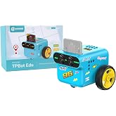 ELECFREAKS microbit Tpbot-Edu Version Kit Precise Control Angles and Directions Suitable for STEM Project, BBC Micro:bit DIY Coding Car with Wiki Tutorial(Without Micro:bit)