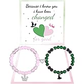BOCHOI 2Pcs Witch Merch Friendship Bracelets Matching Bracelets with Witches Hat Crown Accessories Friendship Birthday Hallow