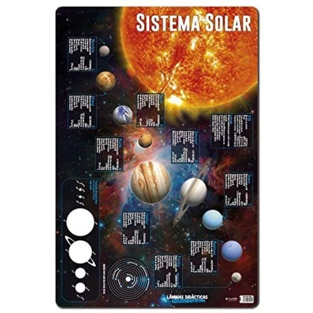 Grupo Erik Editores Lamina Didactica in Portuguese Solar System