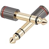 Beznaka Audio Cable Gold Plated for Guitar Headphones Amp,Female Stereo Jack Adapter - 6.5mm(1/4 inch) Revolution to 3.5mm(1/