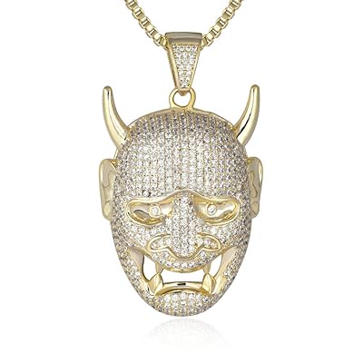 VANAXIN Devil Skull Pendant Necklace with CZ Inlay Morocco Ubuy