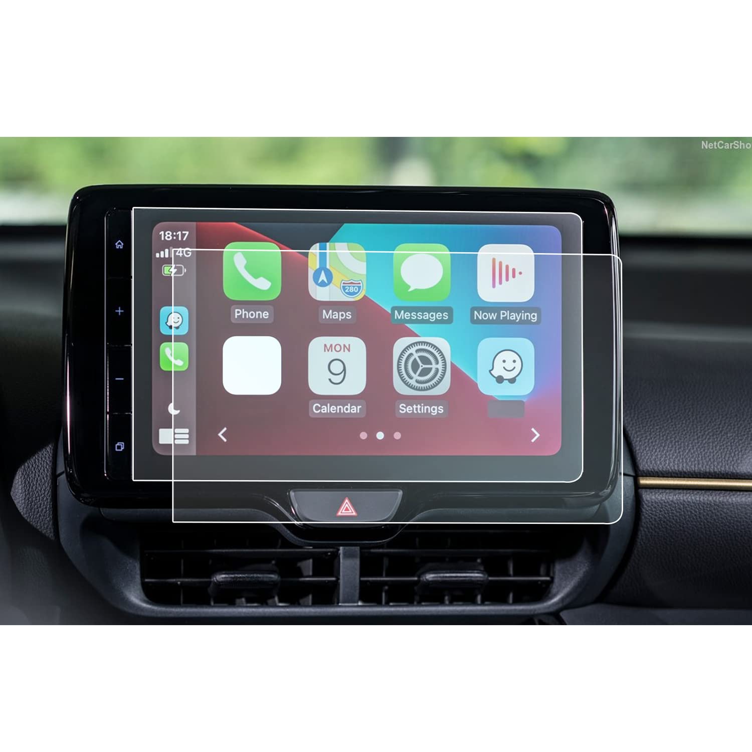 [Pack of 2] CDEFG Navigation Protective Film 4H Scratch-Resistant Compatible with Toyota Yaris Cross 2021 2022+ 9 Inch GPS Transparent Screen Protector Car Sat Nav Film Accessories