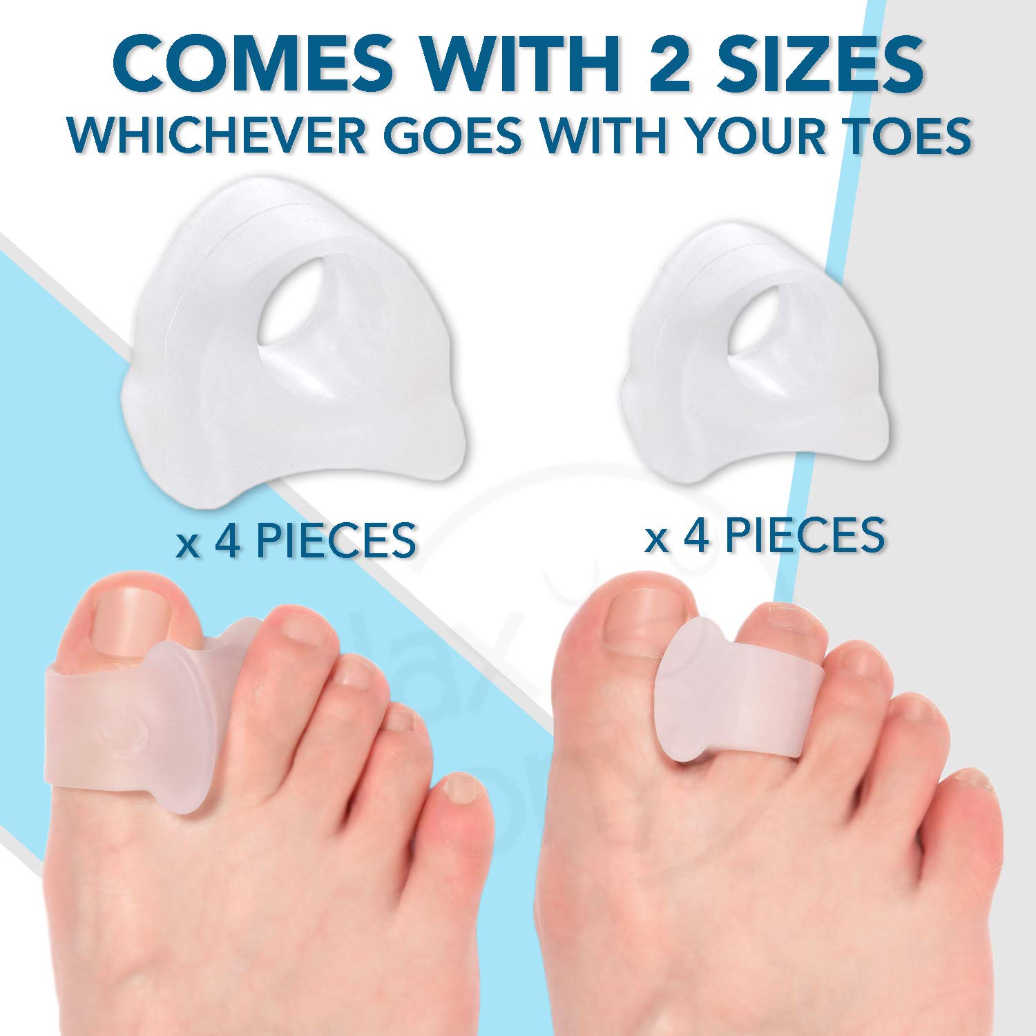 Relax Tony Toe Separators, 6 pieces : Beauty