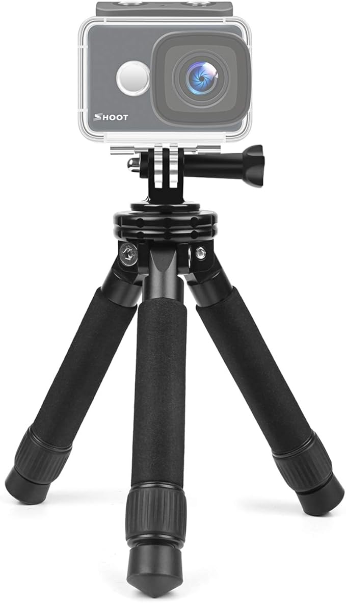 SHOOT Portable Table Tripod with Phone Holder for Amazon.co.uk Camera