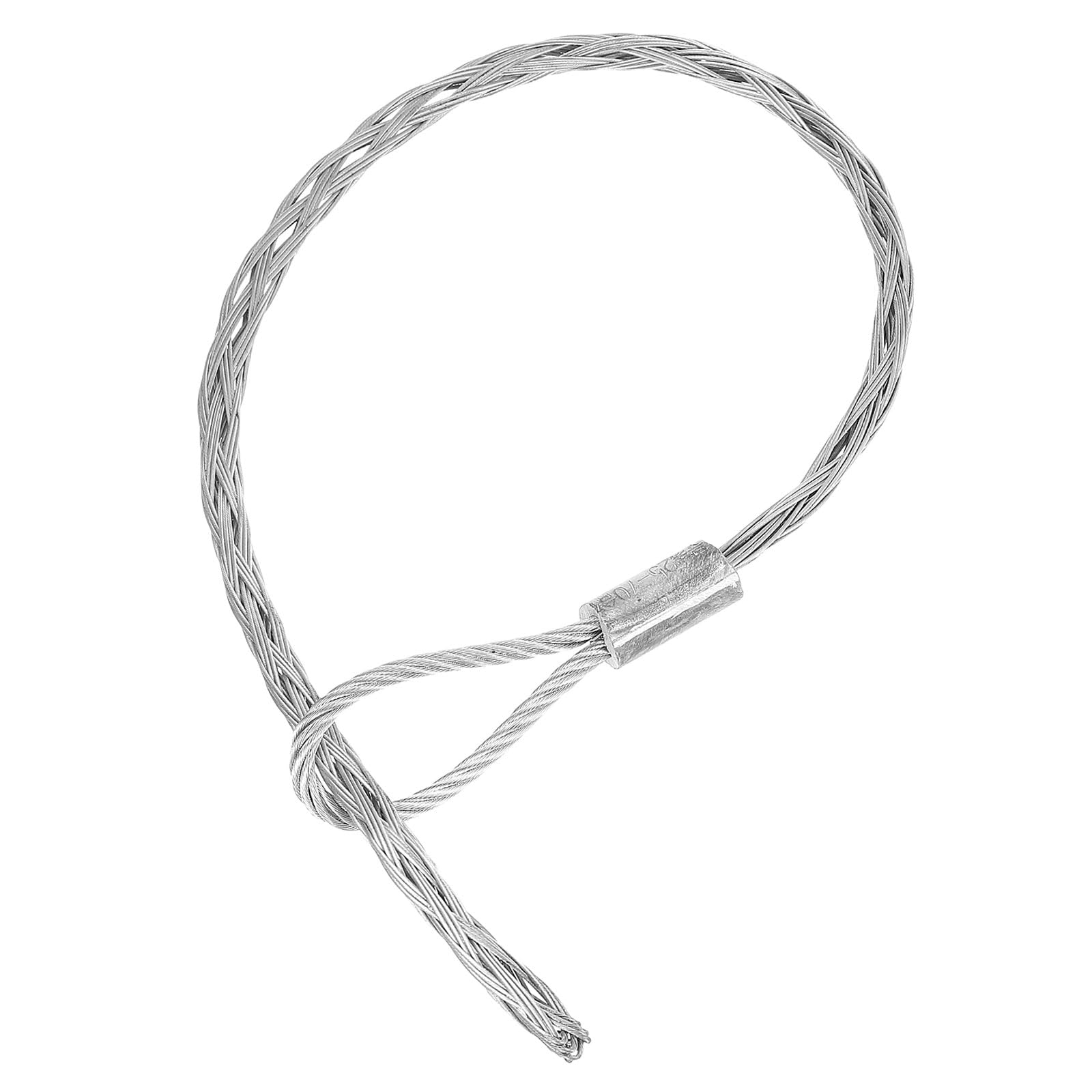 PATIKIL 13-20mm Cable Pulling Wire Socks 43.31" Long Grip Socks Net Galvanized Steel Wire Pulling Grip Mesh Puller Socks Grip Tool for Elastic Wire Cable, Rated Load 2000 kg (4409 Lbs)