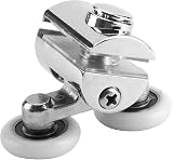 Holdfiturn 4Pcs 25mm Shower Door Rollers Zinc Alloy 2 Top 2 Bottom Replacement view 4