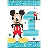 amscan Plastic Loot Bag | Disney Mickey's Fun to be One | Party Favor | 8 ct. , White