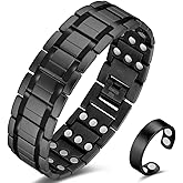 Cigmag 3X Magnetic Bracelets for Men Ultra Strength Titanium Steel Bracelet Wrist Adjustable with Sizing Tools