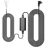 BOTSLAB 9ft Type-C Port Hard Wire Kit for G300HPlus&G980H Series Dashcam, Converts 12V-30V to 5V/2.4A Low Voltage Protection,