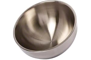 American Metalcraft AB14 Double-Wall Angle Bowl, Stainless Steel, 304 oz.,Silver