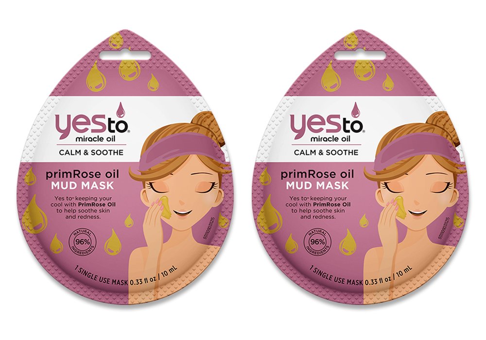 Yes To Miracle Oil Primrose Oil Mud Mask Bundle (6 Single Use Masks)