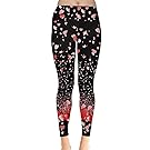 CowCow Womens Red Happy Valentines Day Heart Love Couple Sweet Leggings, XS-5XL