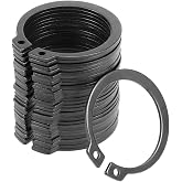 uxcell 40mm External Circlips C-Clip Retaining Shaft Snap Rings 65Mn 30pcs