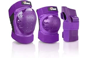 JBM Adult & Kid Knee Pads Elbow Pads and Wrist Guards for Roller Inline Skating Scootering Skateboarding